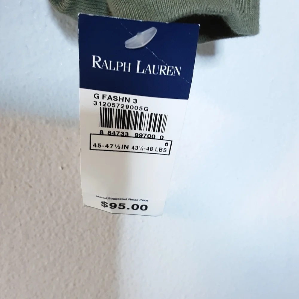 Ralph Lauren | Girls Olive Distressed Hoodie NWT 6